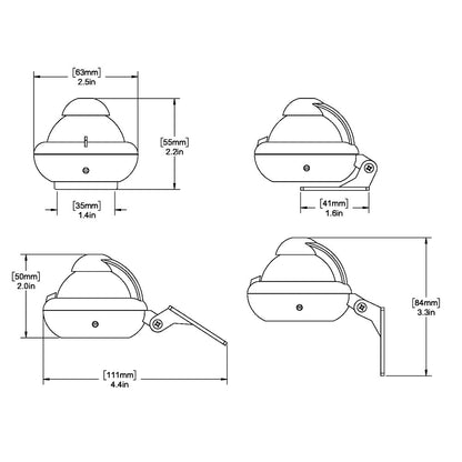 Ritchie X-10W-M RitchieSport Compass - Bracket Mount - White [X-10W-M]